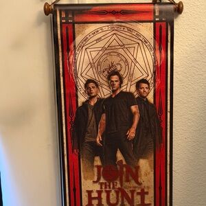 Sam & Dean Winchester Join The Hunt scroll canvas print. From CultureFly box.